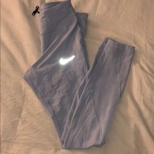 Grey nike running tights